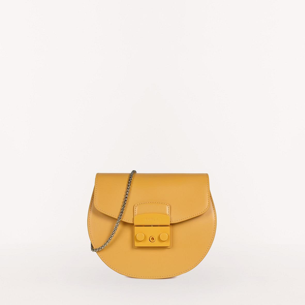 Furla Metropolis Tasker Tilbud - Crossbody Dame Gul KVX587941